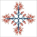 (image for) Floral Ornamental #097 Orange Fire Blooms